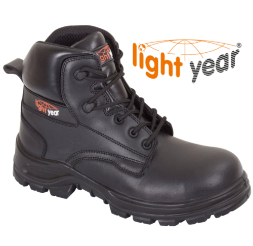 Lightyear BX-110 Black Metal Gratis Puntera Composite Zapatos Seguridad UK 9C3 HT16 