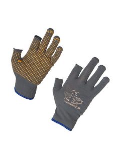 PVC dotted fingerless safety glove