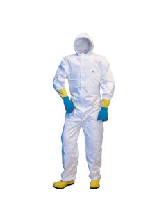 Disposable Tyvek chemical coverall