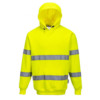 Hi Vis T-Shirt,Portwest Hi Vis Hooded Sweatshirt Yellow BPW B304 e1633382772441