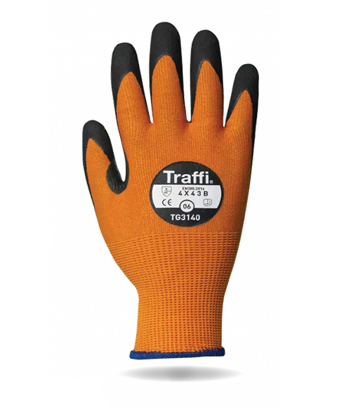 gloves, Portwest, palm coated, grey, cut level 3, cut level B, cut resistant   ATR TG3140