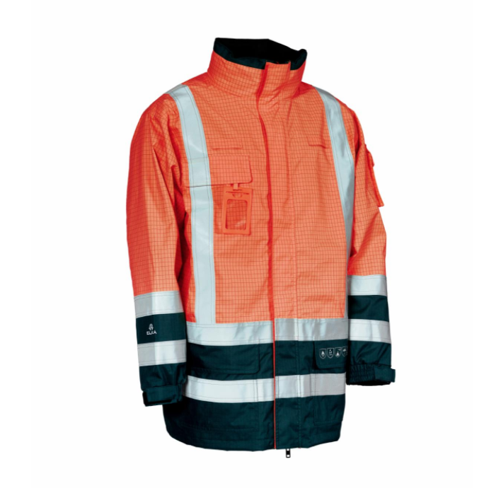 flame-retardant-hi-vis-jacket,Elka GEL 086150 OR