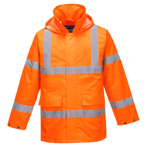 hi vis jacket, hi vis coat, unlined, orange   GX JK16 e1616831554249