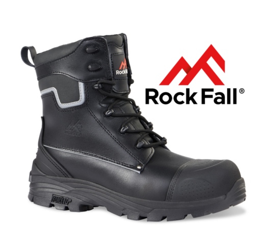safety boots, Rock Fall, Shale High Leg Boot, mens, S3  rockfall shale side zip high leg safety boot force10 BRF RF15 e1617224862270
