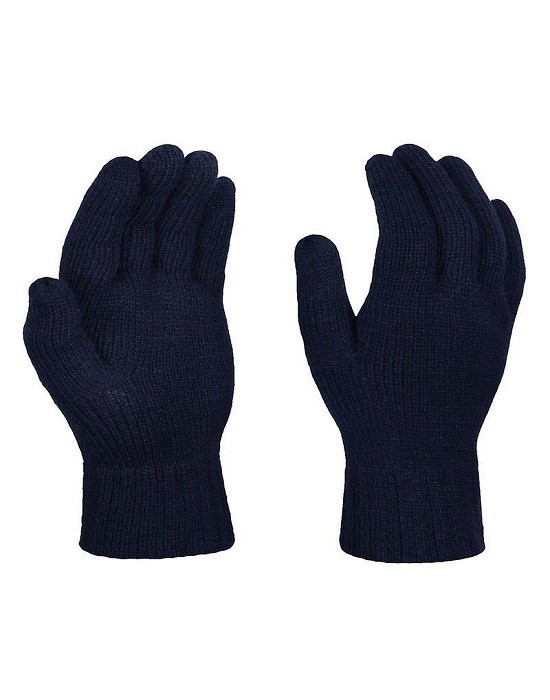 thermal gloves, Ralawise, knitted, black 