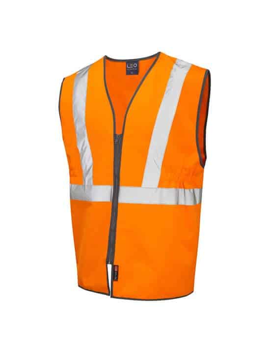 Hi vis orange pull apart waistcoat,Rail specification hi vis orange GX WC07