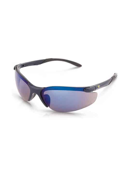 Blue Mirrored Safety Glasses,Xcess JBT 4285