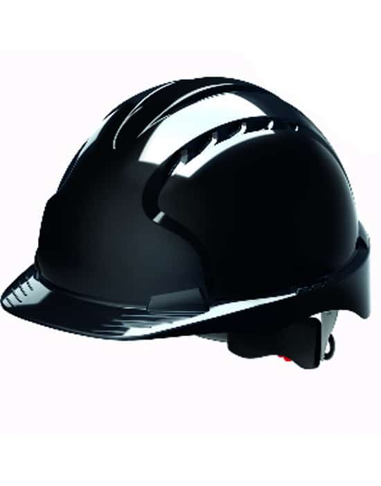 Wheel Ratchet Vented Safety Helmet,JSP LJS AJF170 BK