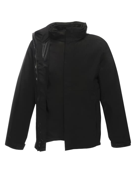 waterproof jacket, Regatta, Kingsley 3 in 1, mens, thermal waterproof workwear kingsley 3 in 1 jacket black crg tra143 bk