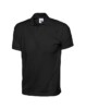 short sleeved polo shirt, Uneek, mens, cotton, blue, jersey workwear 100 cotton jersey poloshirts black cun 122 bk
