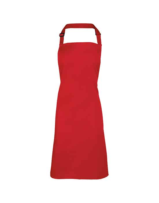 apron, Ralawise, bib  workwear bib apron red crl pr150 rd