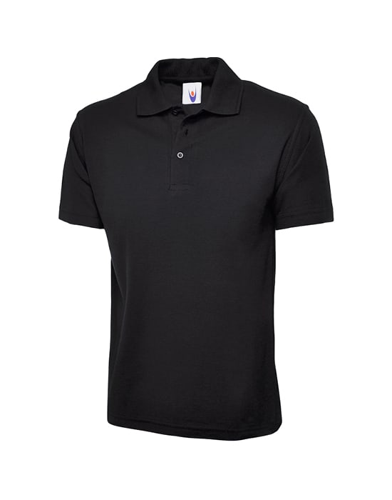 short sleeved polo shirt, Uneek, mens, classic workwear classic poloshirt black cun 101 bk