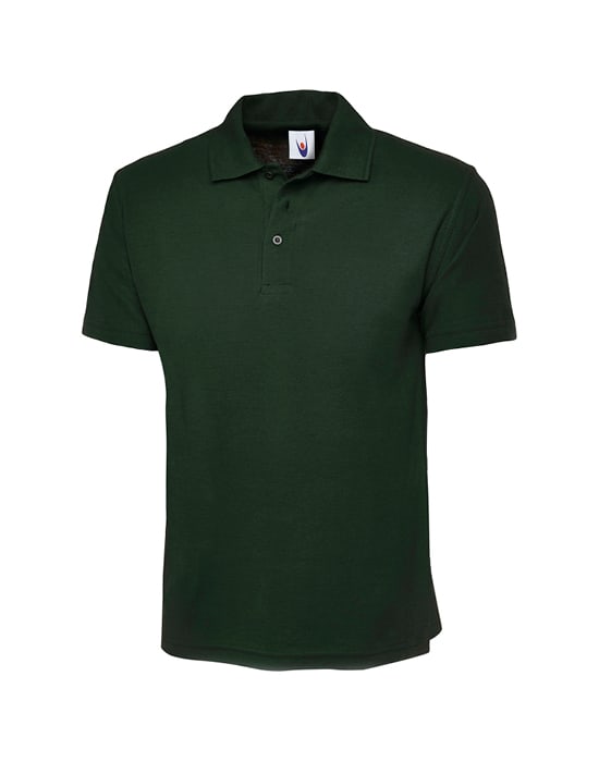 short sleeved polo shirt, Uneek, mens, classic workwear classic poloshirt bottle cun 101 bt