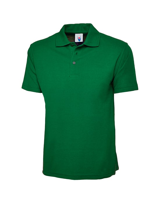 short sleeved polo shirt, Uneek, mens, classic workwear classic poloshirt kelly green cun 101 ke
