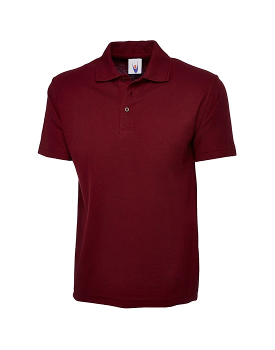 short sleeved polo shirt, Uneek, mens, classic workwear classic poloshirt maroon cun 101 mn