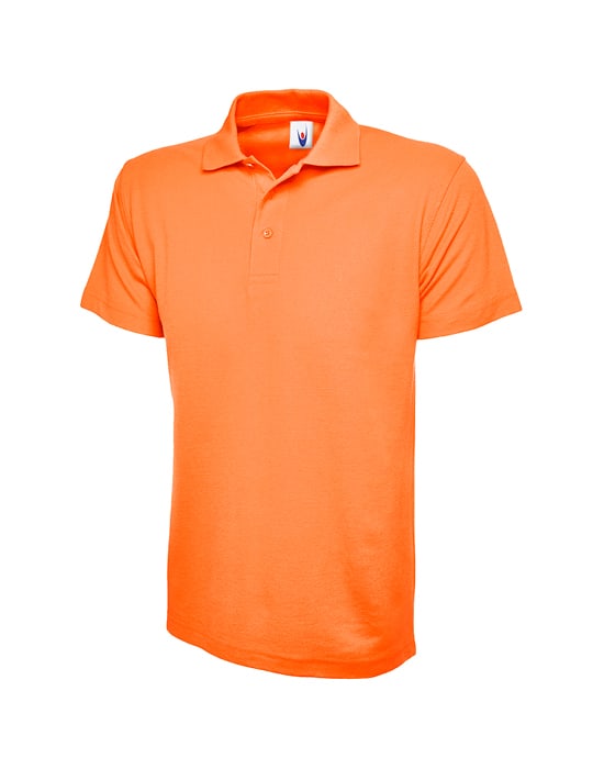 short sleeved polo shirt, Uneek, mens, classic workwear classic poloshirt orange cun 101 or