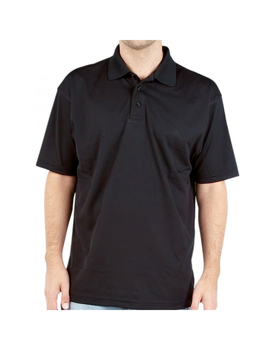 Polo shirt, Ranks, mens, short sleeved, sweat wicking  workwear deluxe summer polo shirt black crk 160 bk