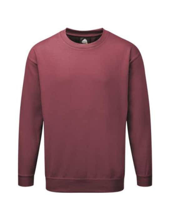 Men's Sweatshirt workwear deluxe sweatshirt maroon cx sw020 mn