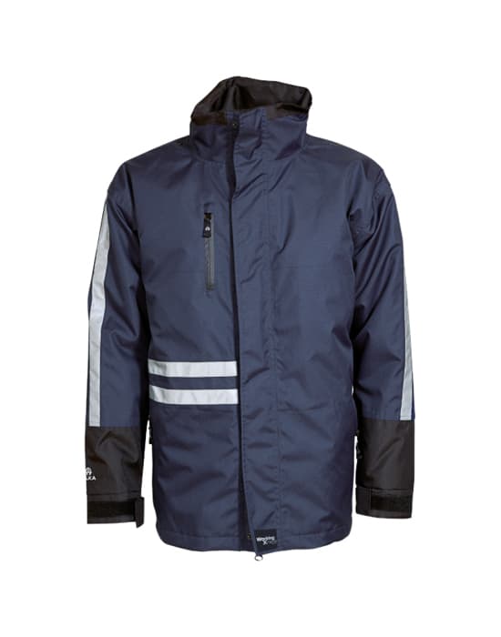 Working Xtreme Waterproof Jacket,ELKA workwear elka waterproof breathable jacket hi vis stripes navy cel 86103 nv