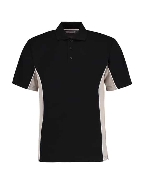 short sleeved polo shirt, Ralawise, Game Gear, mens workwear game gear contrast polo shirt black grey crl kk475 by