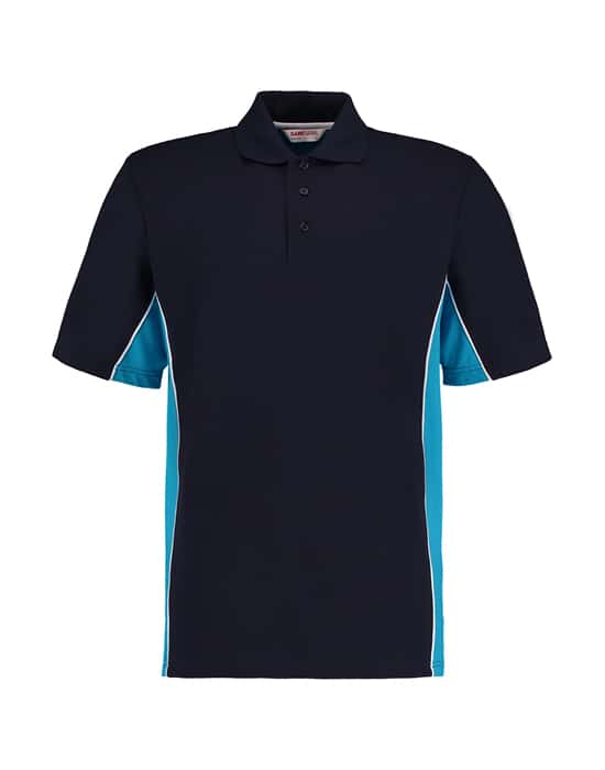 short sleeved polo shirt, Ralawise, Game Gear, mens workwear game gear contrast polo shirt navy turquoise crl kk475 nvtq