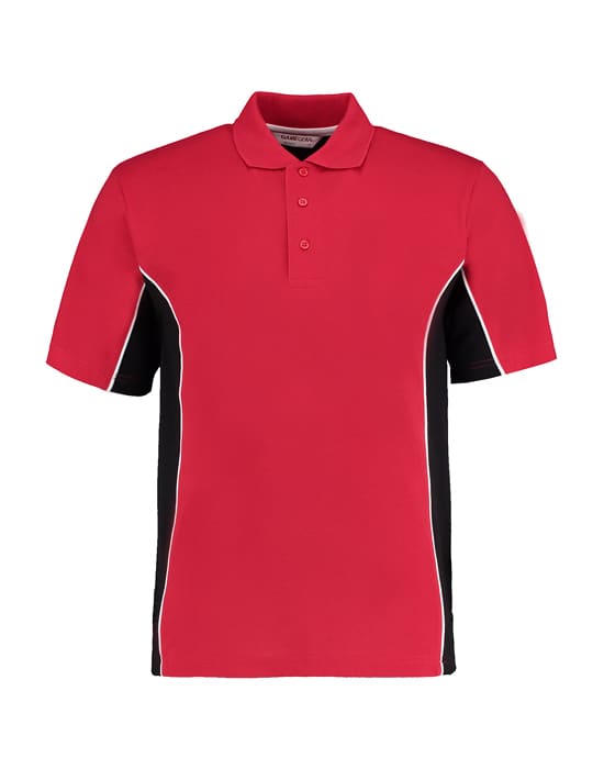 short sleeved polo shirt, Ralawise, Game Gear, mens workwear game gear contrast polo shirt red black crl kk475 rb