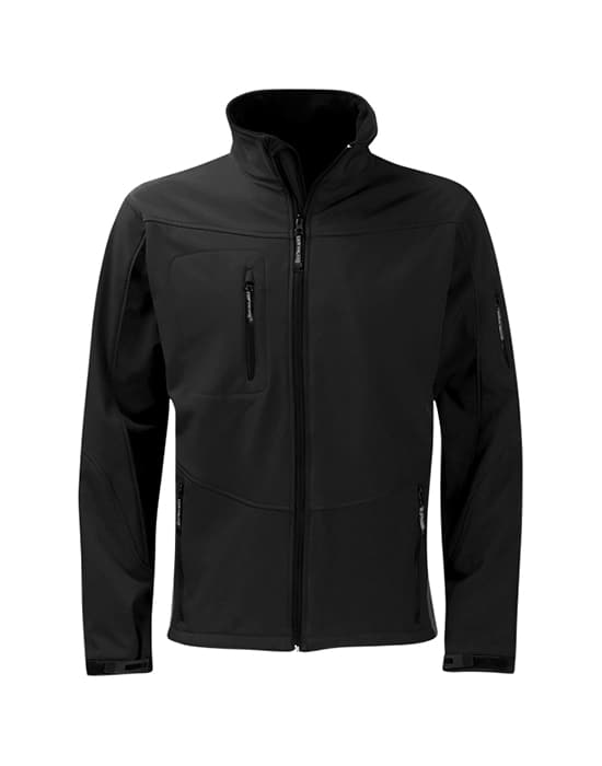 softshell jacket, Orbit, mens, granite  workwear granite softshell jacket black cob ss3g3 bk