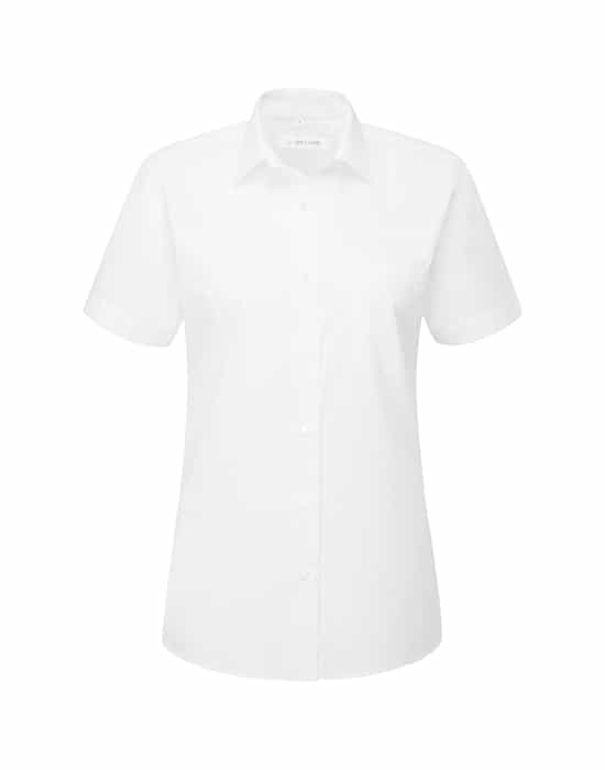 ladies short sleeved blouse, classic  workwear ladies classic short sleeved blouse white cx sh020 wt