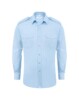 fleece hat, lined  workwear mens long sleeve pilot shirt pale blue cx sh029 pb