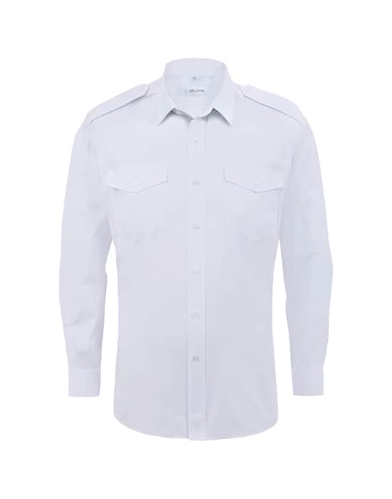 pilot shirt, mens, long sleeve  workwear mens long sleeve pilot shirt white cx sh029 wt