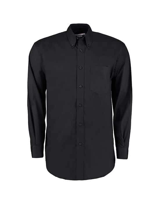 Men's Long Sleeved Oxford Shirt,oxford shirt workwear mens long sleeved oxford shirt black cx sh009 bk