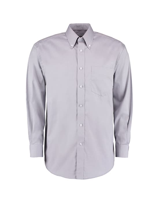 Men's Long Sleeved Oxford Shirt,oxford shirt workwear mens long sleeved oxford shirt silver grey cx sh009 sg