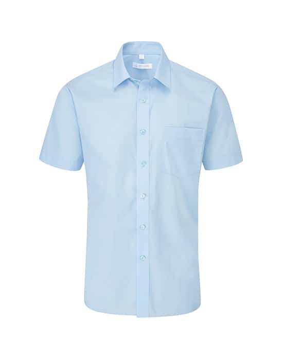 Men's Short Sleeved Classic Shirt,short sleeved shirt workwear mens short sleeved classic shirt pale blue cx sh018 pb