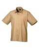 mens short sleeved shirt, colourway  workwear mens short sleeved colourway shirt khaki cx sh031 kh