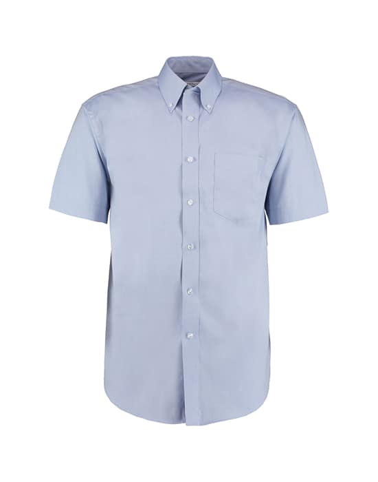 Men's short sleeved oxford shirt,oxford shirt workwear mens short sleeved oxford shirt pale blue cx sh010 pb