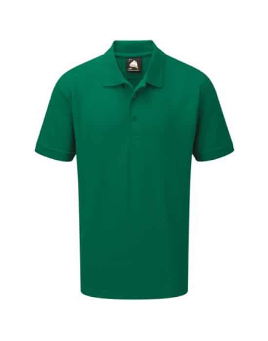 short sleeved polo shirt, moisture wicking, Oriole, mens, green  workwear oriole premium wicking poloshirt bottle cor 1190 bt