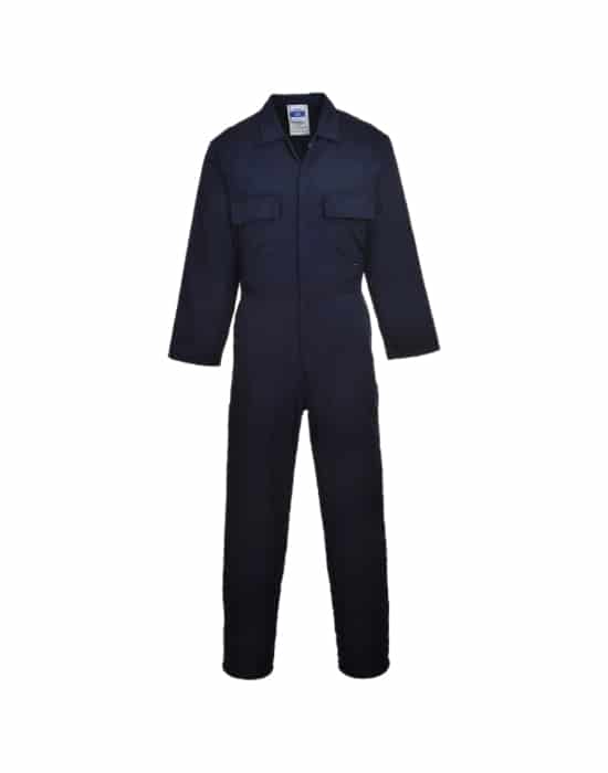 Stud Front Boiler suit workwear stud front boilersuit navy cx bs001 nv