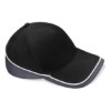 baseball cap, Ralawise, softshell,    workwear teamwear contrast cap black grey cbt bc171 by