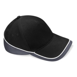workwear teamwear contrast cap black grey cbt bc171 by