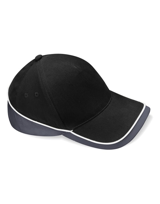 Teamwear Contrast Cap, BTC workwear teamwear contrast cap black grey cbt bc171 by