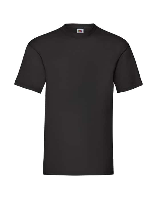 crew neck t shirt, valueweight  workwear valueweight crew neck t shirt black cbt 61036 bk