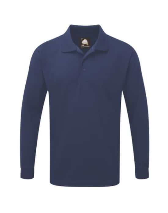 long-sleeved polo shirt, mens, Weaver, premium, black  workwear weaver premium long sleeved poloshirt royal cor 1170 rl