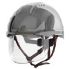 EVO 5 Dualswitch, JSP, safety helmet  LJS AMH270 EVOVISTA DLSWTCH SHIELD DWN SMOKE WHITE SIDE