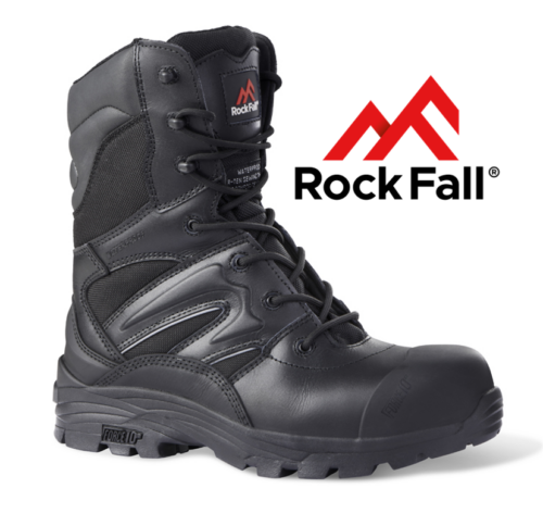Rock Fall Titanium Waterproof High Leg Boots,Rock Fall rockfall titanium waterproof high leg safety boot BRF RF4500 e1617224340384