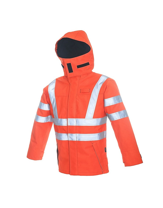 Arc Flash Hi Vis Waterproof Hooded Jacket,ProGARM® GPG 9440 web