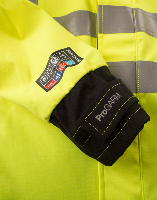 ProGARM,Arc Flash Softshell Jacket,High visibility jacket,yellow GPG 9930 safety standards web