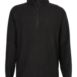 CCS-FB022 Mens Malton Recycled 1/4 Zip Fleece Black