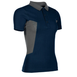 SYNQ Ladies Pitcher Polo Shirt Navy/Grey