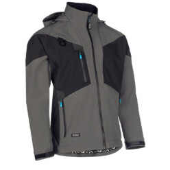 SYNQ Men's Stunter Softshell Jacket Grey/Black
