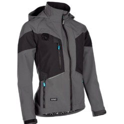 SYNQ Ladies Stunter Softshell Jacket Grey/Black